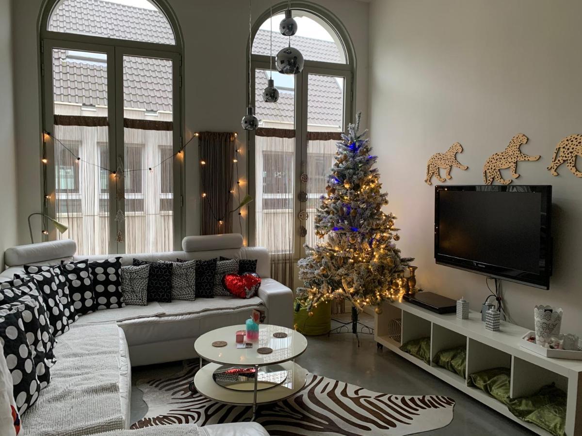 Wellness Loft With Sauna, Jacuzzi, Roof Terrace & Amazing View Apartman Antwerpen Kültér fotó