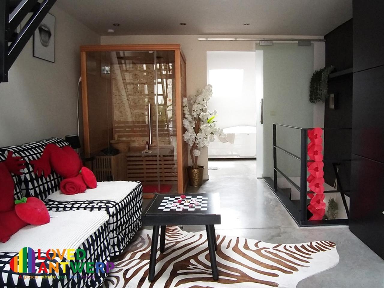 Wellness Loft With Sauna, Jacuzzi, Roof Terrace & Amazing View Apartman Antwerpen Kültér fotó