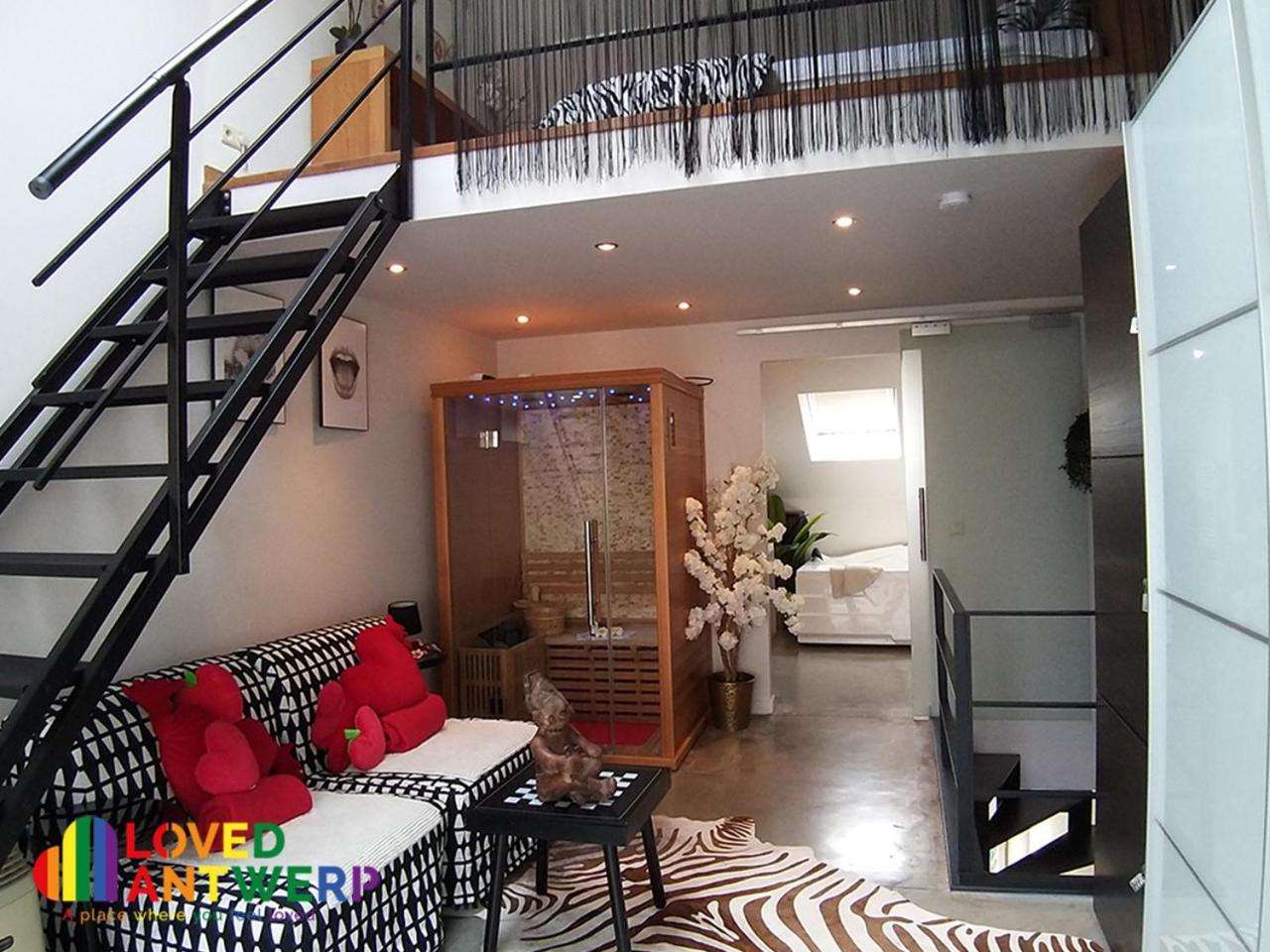 Wellness Loft With Sauna, Jacuzzi, Roof Terrace & Amazing View Apartman Antwerpen Kültér fotó