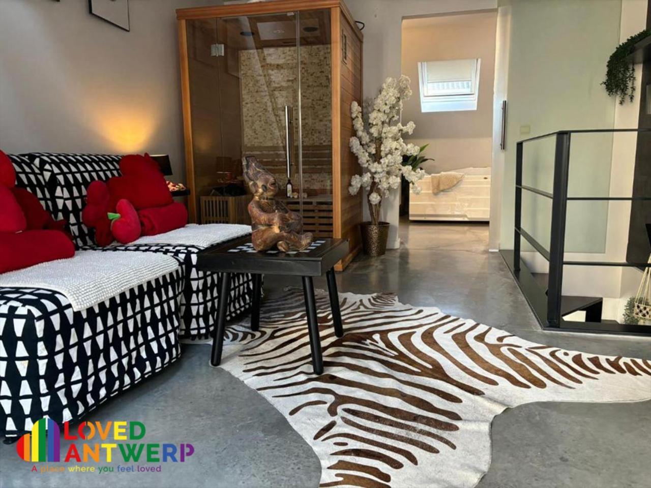 Wellness Loft With Sauna, Jacuzzi, Roof Terrace & Amazing View Apartman Antwerpen Kültér fotó