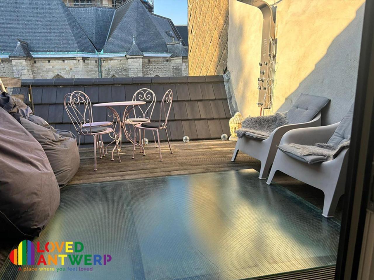 Wellness Loft With Sauna, Jacuzzi, Roof Terrace & Amazing View Apartman Antwerpen Kültér fotó